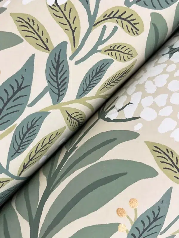 Papel pintado de estampado floral en color verde Highgrove RF7504 - Imagen 8