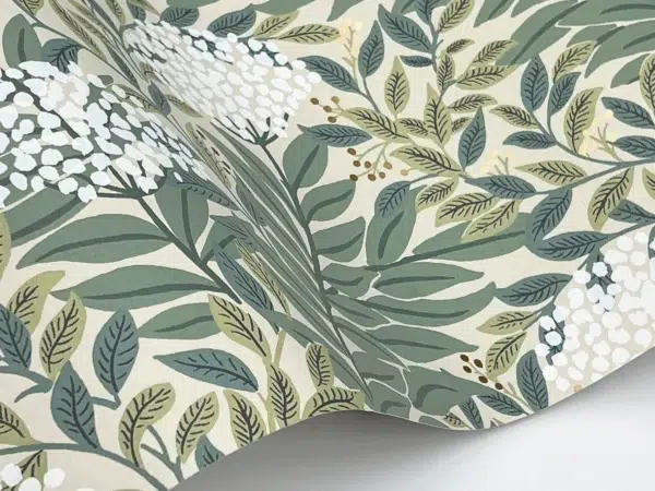 Papel pintado de estampado floral en color verde Highgrove RF7504 - Imagen 10