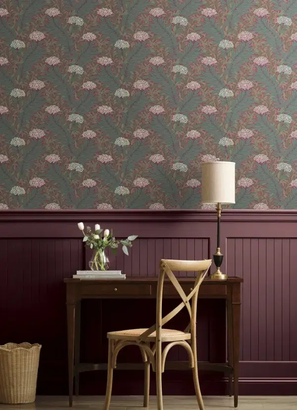 Papel pintado de estampado floral en color verde Highgrove RF7504 - Imagen 19