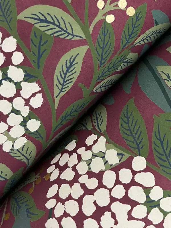Papel pintado de estampado floral en color verde Highgrove RF7504 - Imagen 20