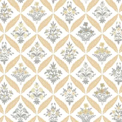 Papel pintado de rombos en color gris Estee Garden RF7511