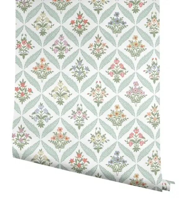 Papel pintado de rombos en color verde Estee Garden RF7513 - Imagen 17