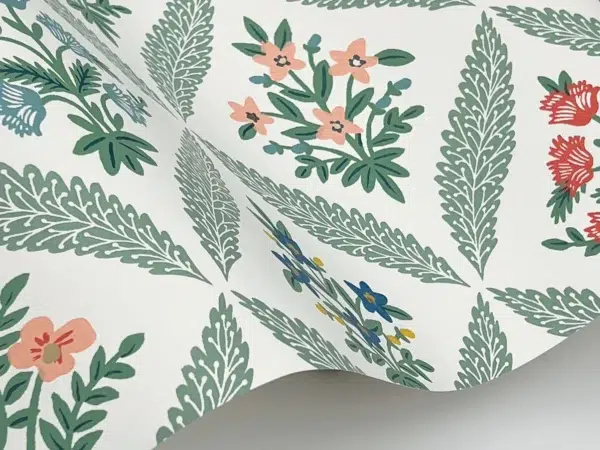 Papel pintado de rombos en color verde Estee Garden RF7513 - Imagen 6