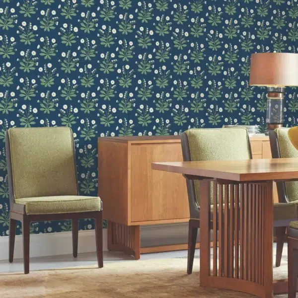 Papel pintado de estampado floral en color negro Meadow Flowers AC9152 - Imagen 9