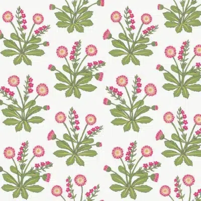 Papel pintado de estampado floral en color verde Meadow Flowers AC9153