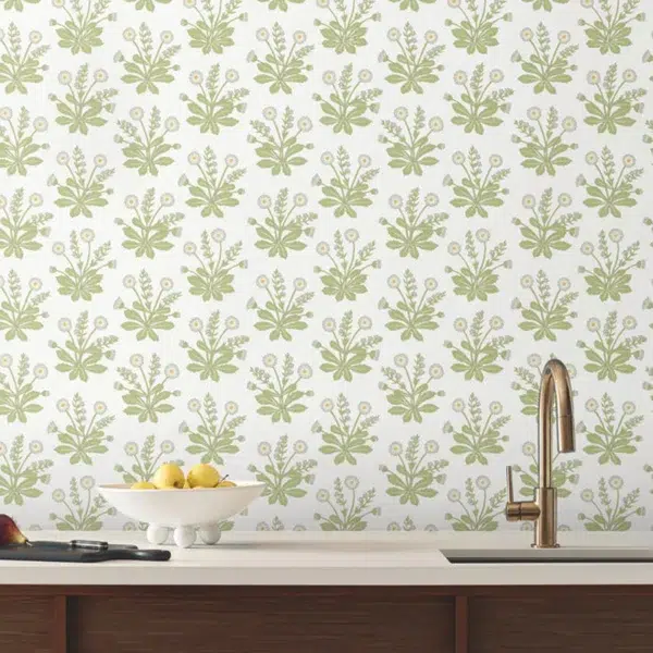 Papel pintado de estampado floral en color negro Meadow Flowers AC9152 - Imagen 7