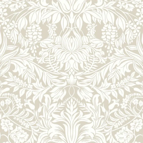 Papel pintado de damasco en color beige Lockwood Damask AC9194