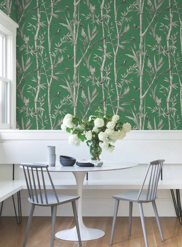 Papel pintado de bamboo en color rojo Bambou Toile RF7835 - Imagen 23