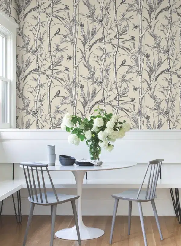 Papel pintado de bamboo en color rojo Bambou Toile RF7835 - Imagen 19