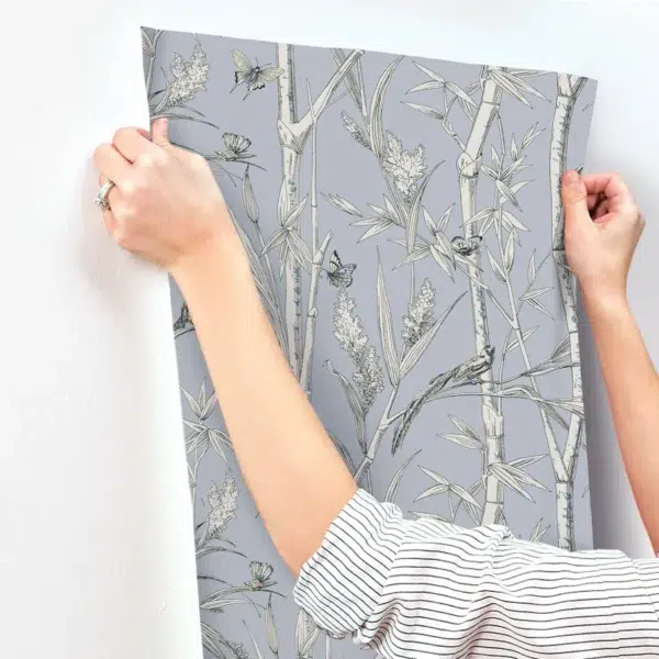 Papel pintado de bamboo en color rojo Bambou Toile RF7835 - Imagen 14