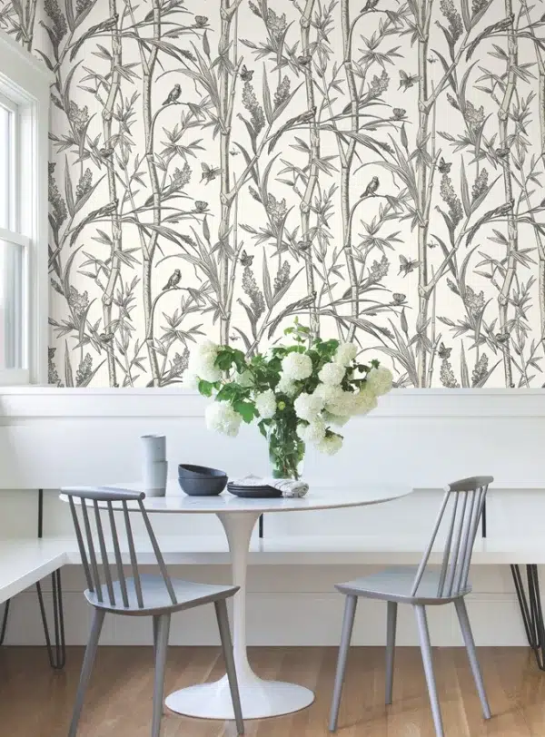 Papel pintado de bamboo en color rojo Bambou Toile RF7835 - Imagen 7