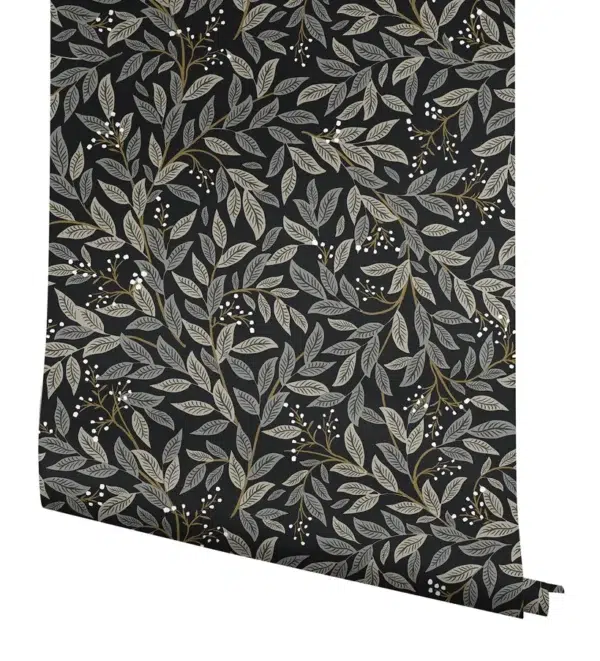 Papel pintado de hojas en color azul Willowberry RF7461 - Imagen 13