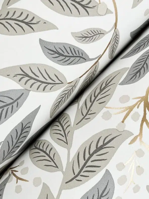 Papel pintado de hojas en color azul Willowberry RF7461 - Imagen 8